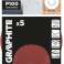 Velcro skiver 150 mm. P100. 5 stk. med 8 huller billede 1