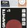 Velcro skiver 125 mm. P24. 5 stk. med 8 huller billede 1