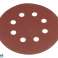 Velcroskiver 125 mm. P180. 5 stk. med 8 huller billede 3