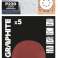 Velcro skiver 125 mm. P220. 5 stk. med 8 huller billede 1