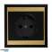 Einzelsteckdose p/t 2P Z. Schuko Luna. 16A. 250V. PT 17L. schwarz/gold Bild 1