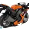 Motocykl z Napędem Frykcyjnym Dźwięki Motor 1:14 Pomarańczowy zdjęcie 2