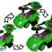 Pasivažinėjimas su stūmiku Mega Car 3in1 Green nuotrauka 1
