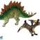 Stegosaurus Dinosaur Figursett. Pteranodon bilde 1