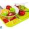 Set de verduras y frutas con batidora a batería y bandeja fotografía 1