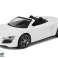 Coche descapotable de tracción por fricción, blanco, escala 1:18 fotografía 1