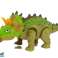 Triceratops Batteriebetriebener Dinosaurier Grün Bild 1
