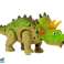 Triceratops Batteriebetriebener Dinosaurier Grün Bild 2