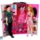 Ensemble de poupée garçon fille armoire garde-robe vêtements dans valise photo 2