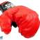 Juego de boxeo grande con soporte para guantes de pera fotografía 4