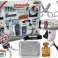 Set Friseursalon Kinder Barber Trockner Rasierer Zubehör Silber Bild 1