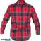 LPKF12XL Chemise en flanelle à carreaux. rouge. H:188 194. C:116 120. 2XL photo 1