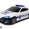 Guantera de coche de policía garaje 2 en 1 policía coches pequeños sonido de luz fotografía 1