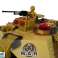 Tanque RC grande R / C 2.4 Ghz luces que suenan de disparo amarillo fotografía 3
