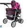 Kinderwagen 2 in1 mit Tasche Babywanne Schwarz & Pink Bild 2
