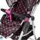 Kinderwagen 2 in1 mit Tasche Babywanne Schwarz & Pink Bild 5