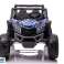 Battery Operated Car Buggy UTV MX Blue Spider Paint image 1