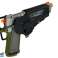Polizei Pistole Set 20cm Abzeichen Pfeife Holster Lichteffekte Sound Bild 2