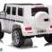 Mercedes G500 batteribil vit bild 2