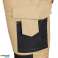 Mix &amp; Match werkbroeken. Canvas. Cordura versterkingen. beige en zwart. maat S foto 6