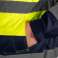 Arbeitsjacke 3in1. isoliert. Gelb und Marineblau. Größe XL Bild 5