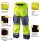 Pantalones de trabajo de advertencia softshell amarillos talla XL fotografía 1