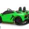Baterijomis varomas automobilis Lamborghini Aventador SX2028 Green nuotrauka 3