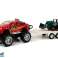 Fahrzeug-Set mit Friction Drive Geländewagen Rot mit Bagger Bild 1