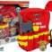 Feuerwehr Set Rucksack Taschenlampe Feuerlöscher Megaphon Zubehör Rot Bild 1