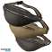Bauchtasche mit Metallreißverschlussoptik - Rind Leder schwarz Bild 1