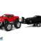 Fahrzeug-Set Roter Monster Truck Schwarz BMW Abschleppwagen 58 cm Bild 1