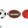 Set aus Weichen Sportbällen 3in1 Fußball Basketball Baseball Bild 1