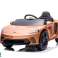 Mașină McLaren GT 12V alimentată cu baterii vopsită în aur fotografia 3