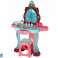 Beauty Set Vanity Table with Mirror Light Sound Jewelry Dark Pink image 2