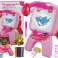 Double-sided chalkboard pens standing projector pictures pink image 1