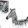 Zebra LED õhkmadrats 254 x 142 cm Bestway 41406 foto 1