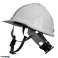 Industrielle Helm mit Kinnriemen. weiß Bild 6
