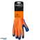 Guantes de trabajo. Aislados. Recubiertos de acrílico con látex rugoso. 10&quot; fotografía 2