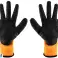 Arbeits-Handschuhe gefüttert, Polyester beschichtet mit Latex 2242X Größe 10 Bild 3