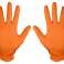Nitrilhandschuhe. Orange. 50 Stück. Größe XL Bild 1