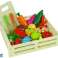 Obst- und Gemüseschneideset aus Holz Bild 2