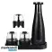AD 4449 schwarze Gewürzmühle. Salt & Pepper Set mit 3 USB-Mühlen Bild 1