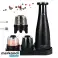 AD 4449 schwarze Gewürzmühle. Salt & Pepper Set mit 3 USB-Mühlen Bild 6