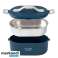 AD 4505 blauw Voedselcontainer verwarmde metalen container foto 1