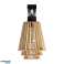 DELOS 3P E27 wall and ceiling lamp, max. 3x60W, black, wood image 4