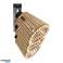 DELOS 3P E27 wall and ceiling lamp, max. 3x60W, black, wood image 5