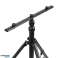 Çiftli tripod LED projektörler için. siyah fotoğraf 3