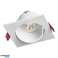 FONDI SC decorative frame for spot luminaire. MR16/GU10 max. 50W. square. constant. Aluminium. White image 1