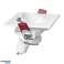 FONDI SC decorative frame for spot luminaire. MR16/GU10 max. 50W. square. constant. Aluminium. White image 3