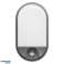 NEFRYT LED 15W. садове освітлення з датчиком руху. 1100lm. IP54. 4000K. сірий зображення 2